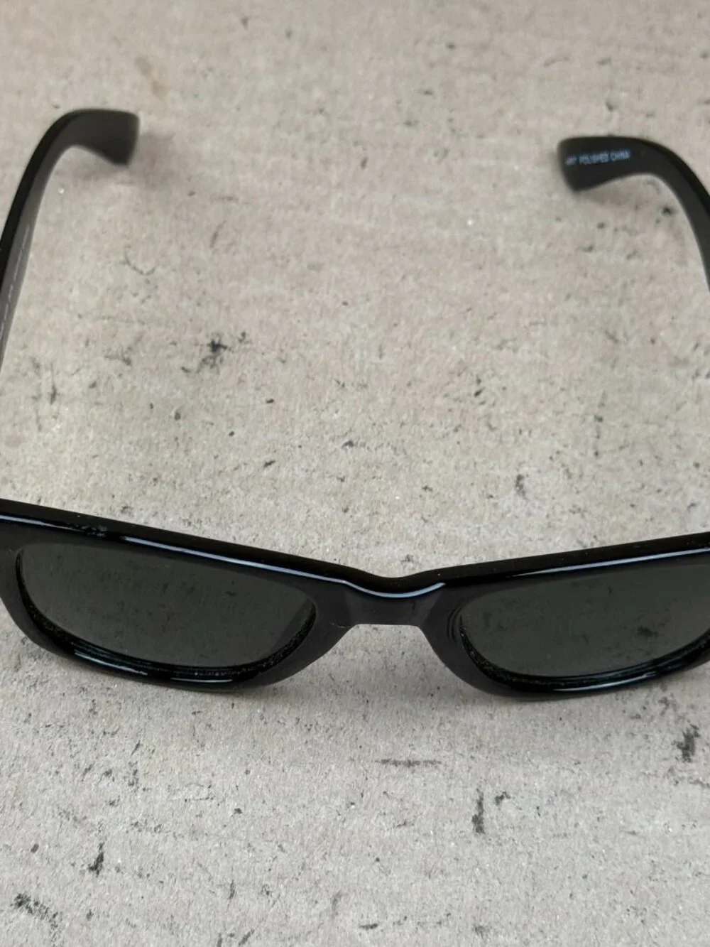 Men's Sunglasses Hand Polished Black Frames 090-01-8108 Minor scratches